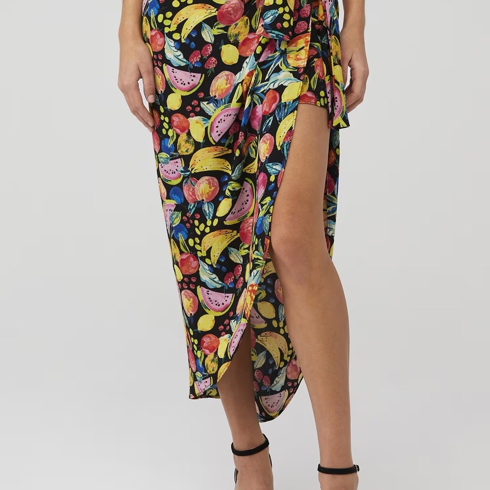 Show Me Your MuMu Colorful Fruit Print Skirt